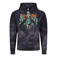 Cloud Black thunderbird with gemstone Vintage Hoodie - BarkalooDesign