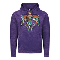 Cloud Purple thunderbird with gemstone Vintage Hoodie - BarkalooDesign