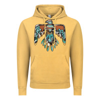 Vintage Mustard thunderbird with gemstone Vintage Hoodie - BarkalooDesign