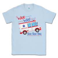 Dusty Blue emt paramedic wee woo ambulance boo Classic Tee - linhVisuals