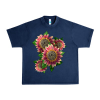 Navy 4 crimson blaze sunflower Urban Heavy Tee - LillyAllenDesigns
