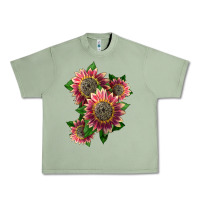 Oil Green 4 crimson blaze sunflower Urban Heavy Tee - LillyAllenDesigns