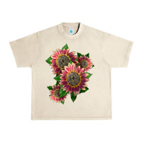 Sandshell 4 crimson blaze sunflower Urban Heavy Tee - LillyAllenDesigns