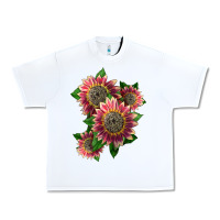 White 4 crimson blaze sunflower Urban Heavy Tee - LillyAllenDesigns