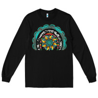 Black gemstone sunflower  rainbow Long Sleeve Tee - Artiststas