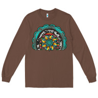 Chestnut gemstone sunflower  rainbow Long Sleeve Tee - Artiststas