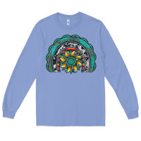 Colony Blue gemstone sunflower  rainbow Long Sleeve Tee - Artiststas