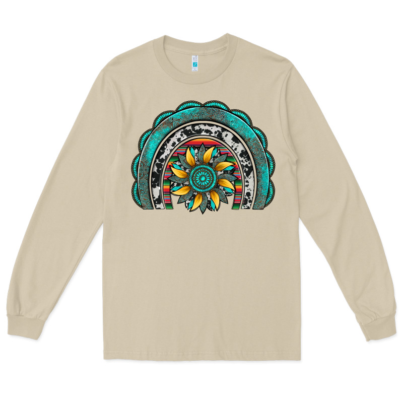 Gemstone Sunflower  Rainbow Long Sleeve Tee by Artiststas | Teevron