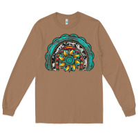 Toasted Coconut gemstone sunflower  rainbow Long Sleeve Tee - Artiststas