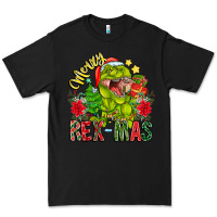 Black Merry Rexmas Premium Tee - CowhideDigitalArt