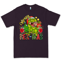 Plum Merry Rexmas Premium Tee - CowhideDigitalArt