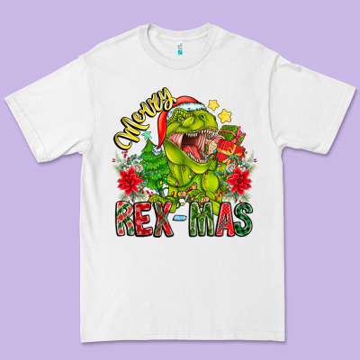 Merry Rexmas Premium Tee Designed By Cowhidedigitalart