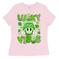 Bubblegum Pink lucky vibes Ladies Tee - Artiststas