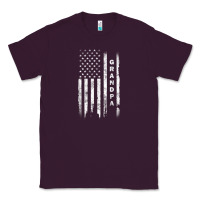 Plum american flag grandpa vintage fathersday gifts Classic Tee - linhVisuals