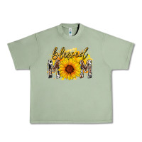 Oil Green blessed mom sunflower Urban Heavy Tee - RacoonDesign