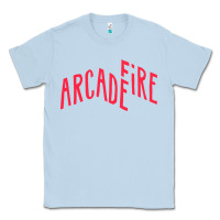Dusty Blue Arcade Fire Classic Tee - linhVisuals