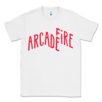 White Arcade Fire Classic Tee - linhVisuals