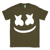Army Green mello face Classic Tee - linhVisuals