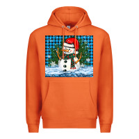 Carrot snowy christmas snowman Premium Hoodie - BarkalooDesign