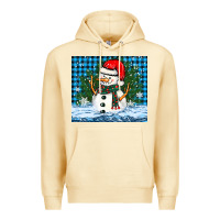 Pina Colada snowy christmas snowman Premium Hoodie - BarkalooDesign