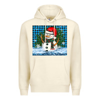 Sandshell snowy christmas snowman Premium Hoodie - BarkalooDesign