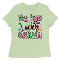 Matcha my dog is my lucky charm Ladies Tee - Artiststas