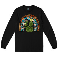 Black cactus gemstone rainbow Long Sleeve Tee - Artiststas