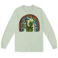 Matcha cactus gemstone rainbow Long Sleeve Tee - Artiststas