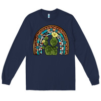 Navy cactus gemstone rainbow Long Sleeve Tee - Artiststas