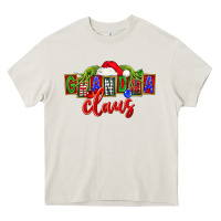 Cream Christmas Grandma Claus Heavy Core Tee - FaDigitalArtStudio