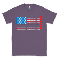 Lavender patriotic golf usa flag Classic Tee - linhVisuals