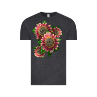 Vintage Black 4 crimson blaze sunflower Vintage Tee - LillyAllenDesigns