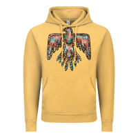Vintage Mustard thunderbird leopard leather Vintage Hoodie - BarkalooDesign