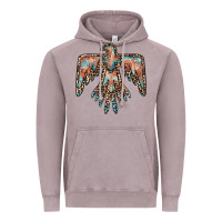 Vintage Zinc thunderbird leopard leather Vintage Hoodie - BarkalooDesign