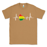 Toasted Coconut heartbeat design bolivian flag bolivia Classic Tee - linhVisuals