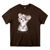 Chocolate Brown tiger cute animals Heavy Core Tee - RanaPortraitStore