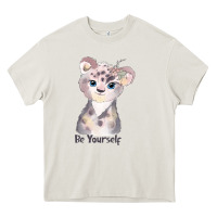Cream tiger cute animals Heavy Core Tee - RanaPortraitStore