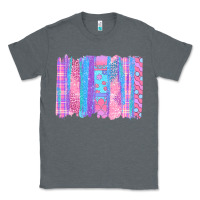 Charcoal Heather Pink Easter Brushstrokes Classic Tee - BundleAndBundleShop