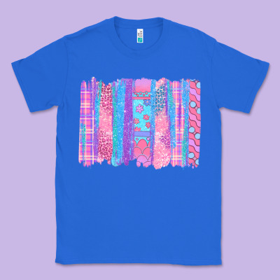 Pink Easter Brushstrokes Classic Tee Designed By Bundleandbundleshop