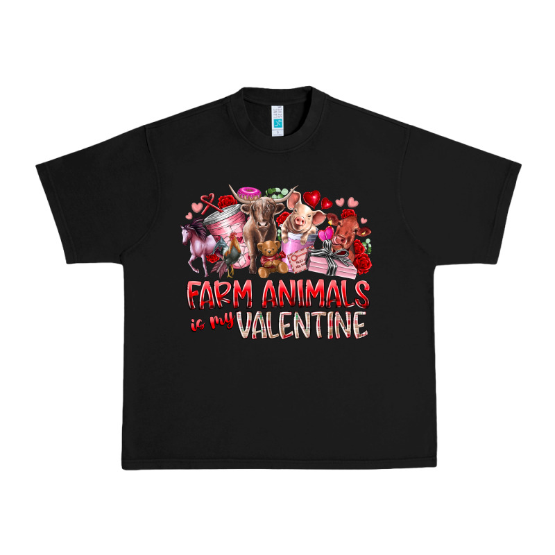 Farm Animals Is My Valentine Urban Heavy Tee by RacoonDesign | Teevron
