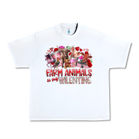 White farm animals is my valentine Urban Heavy Tee - RacoonDesign