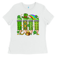 White st. patrick's day teacher pencils Ladies Tee - Artiststas