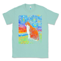 Seafoam cat t  shirt orange and white tabby cat t  shirt Classic Tee - linhVisuals