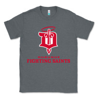Charcoal Heather fighting saints Classic Tee - linhVisuals