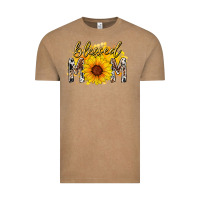 Vintage Coffee blessed mom sunflower Vintage Tee - RacoonDesign