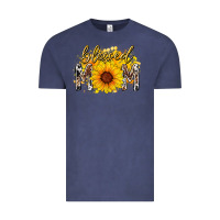 Vintage Denim blessed mom sunflower Vintage Tee - RacoonDesign