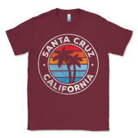 Santa Cruz California Ca Vintage Graphic Retro 70s T Shirt Classic Tee | Teevron