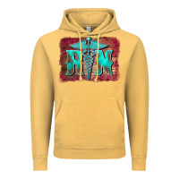 Vintage Mustard registered medical symbol nurse background Vintage Hoodie - BarkalooDesign