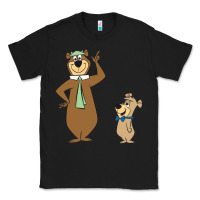 Black Yogi Bear Classic Tee - linhVisuals