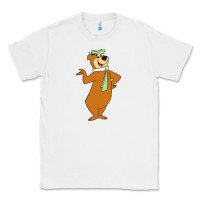 White Yogi Bear Classic Tee - linhVisuals